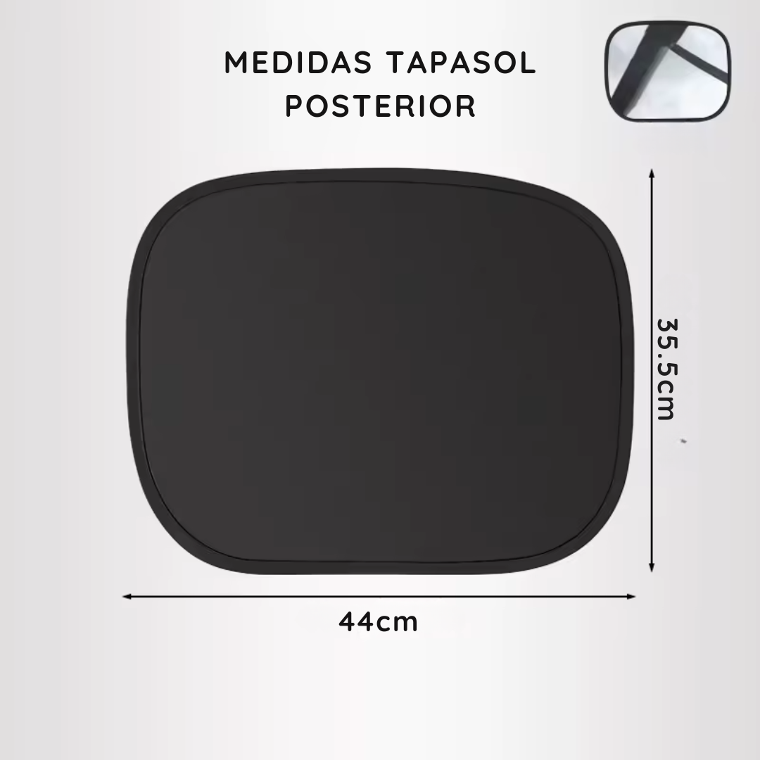 Tapasol Lateral Para Ventanas de Auto 2 Unidades - ProtecSun