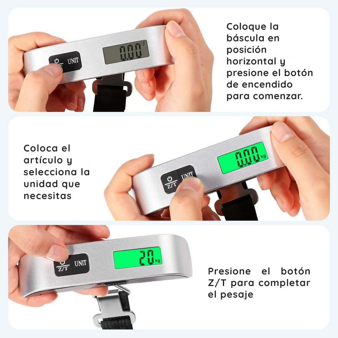 Balanza Digital Portátil De 10gr-50kg - TripScale Digital