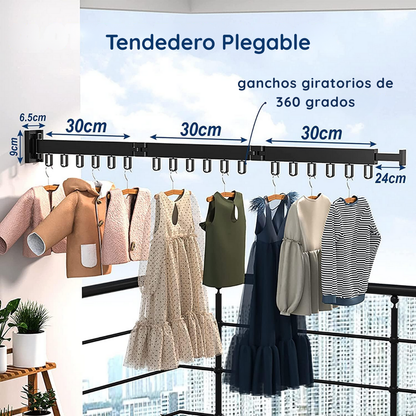 Colgador Tendedero Ropa Plegable Extensible - DryLux 360