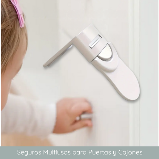 5 Seguros para Puertas Cajones Multiuso Forma En L - SmartLock