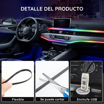 TIRA DE LUCES LED PARA INTERIOR DE AUTO - AUTOSHINE