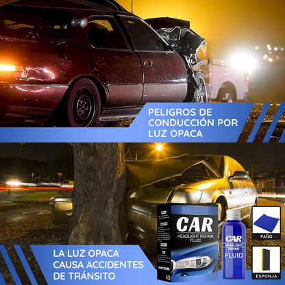Reparador Restaurador De Faros Safe Light 10 ml - Para Autos y Camionetas