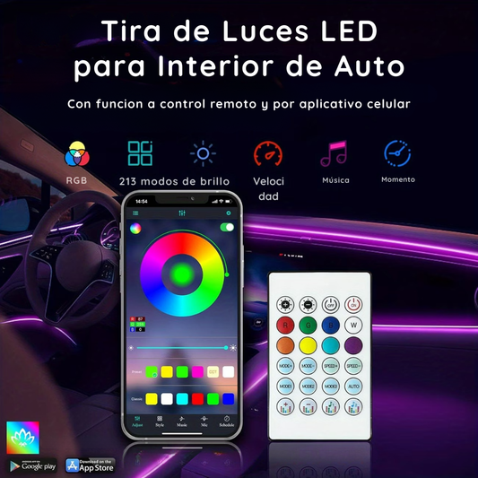 TIRA DE LUCES LED PARA INTERIOR DE AUTO - AUTOSHINE