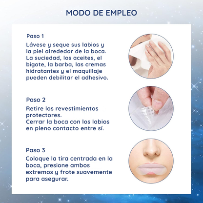 CINTA PARCHE BUCAL PARA DORMIR ANTIRONQUIDOS