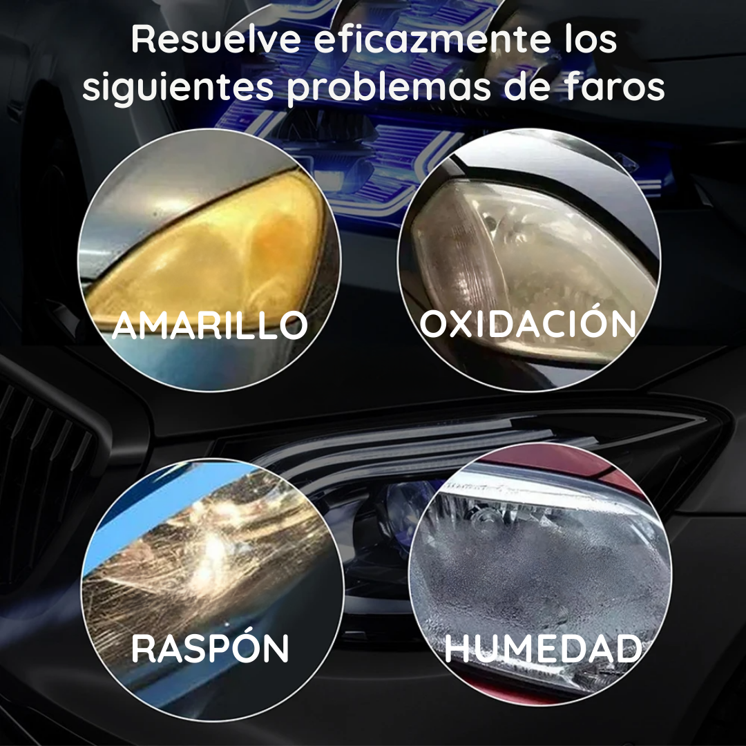 Reparador Restaurador De Faros Safe Light 10 ml - Para Autos y Camionetas