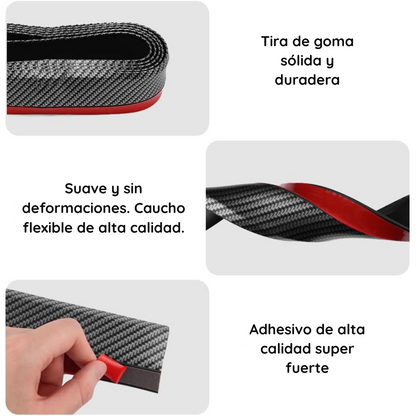 Lip Faldon Fibra Parachoque Delantero Lateral 2.5 metros - FrontViper