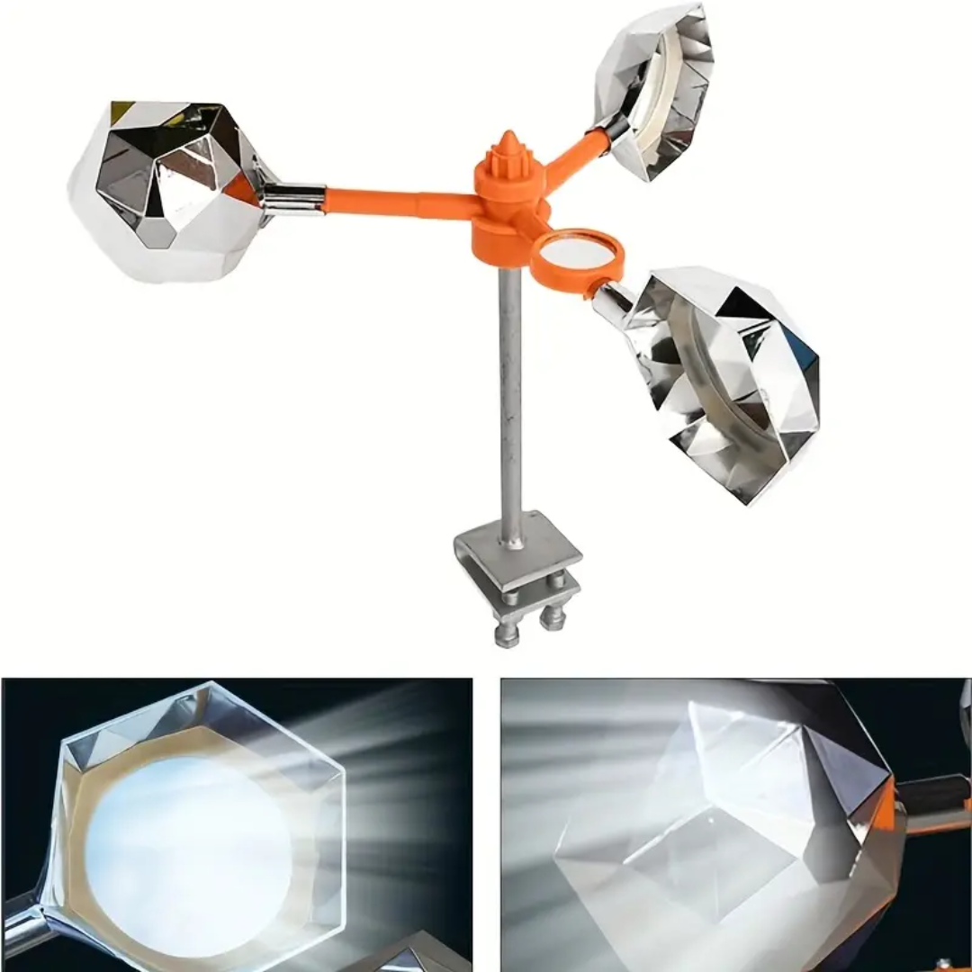 Repelente De Aves Reflectante 360° Panel Solar Con Sonido - BirdShield Pro