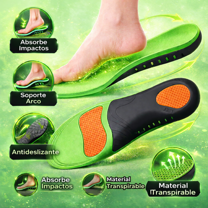 Plantilla ortopédicas para fascitis plantar pie plano - PREMIUM