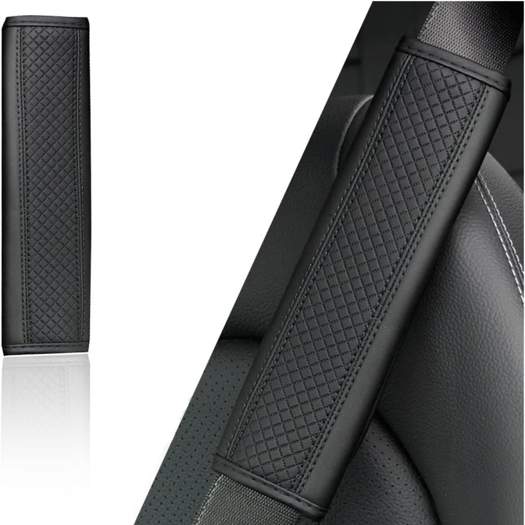 Almohadilla de CUERO para cinturón de seguridad - PREMIUM