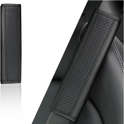 Almohadilla de CUERO para cinturón de seguridad - PREMIUM