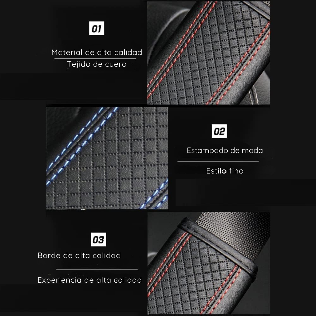 Almohadilla de CUERO para cinturón de seguridad - PREMIUM