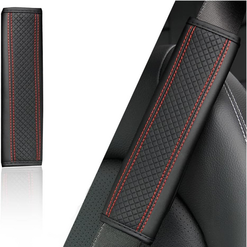 Almohadilla de CUERO para cinturón de seguridad - PREMIUM