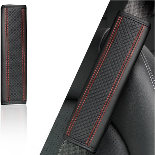 Almohadilla de CUERO para cinturón de seguridad - PREMIUM