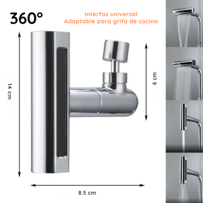 Adaptador de Grifo 360° Multifuncional 4 Salidas - PREMIUM
