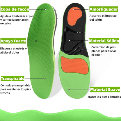 Plantilla ortopédicas para fascitis plantar pie plano - PREMIUM