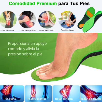 Plantilla ortopédicas para fascitis plantar pie plano - PREMIUM