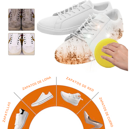 Crema limpiador para zapatillas muebles zapatos - PRO