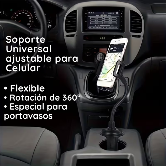 Soporte de Posavasos para Celular para Auto - PhoneCup 360