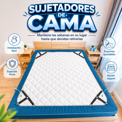 Pack de 4 Sujetadores de Sábanas Ajustables