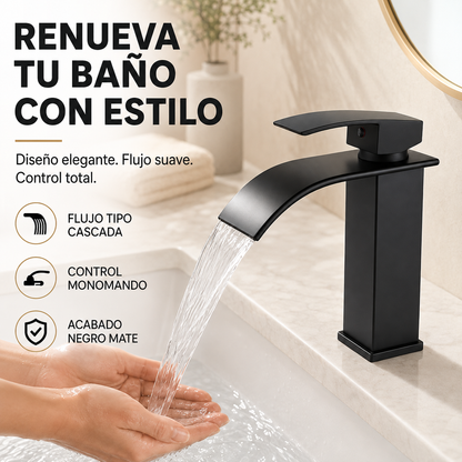 Llave Monocomando para Lavamanos - Cascada Deluxe