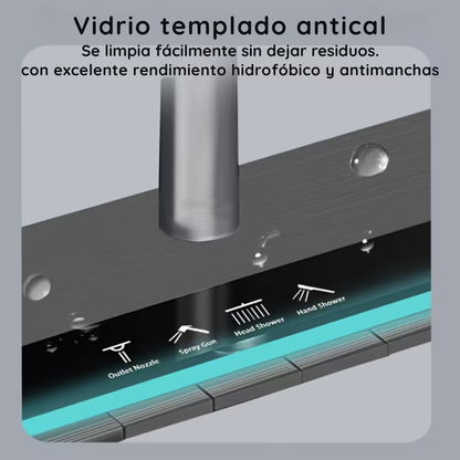 Sistema De Ducha De Lujo Con Luces y Pantalla Digital - LuxCascade Pro