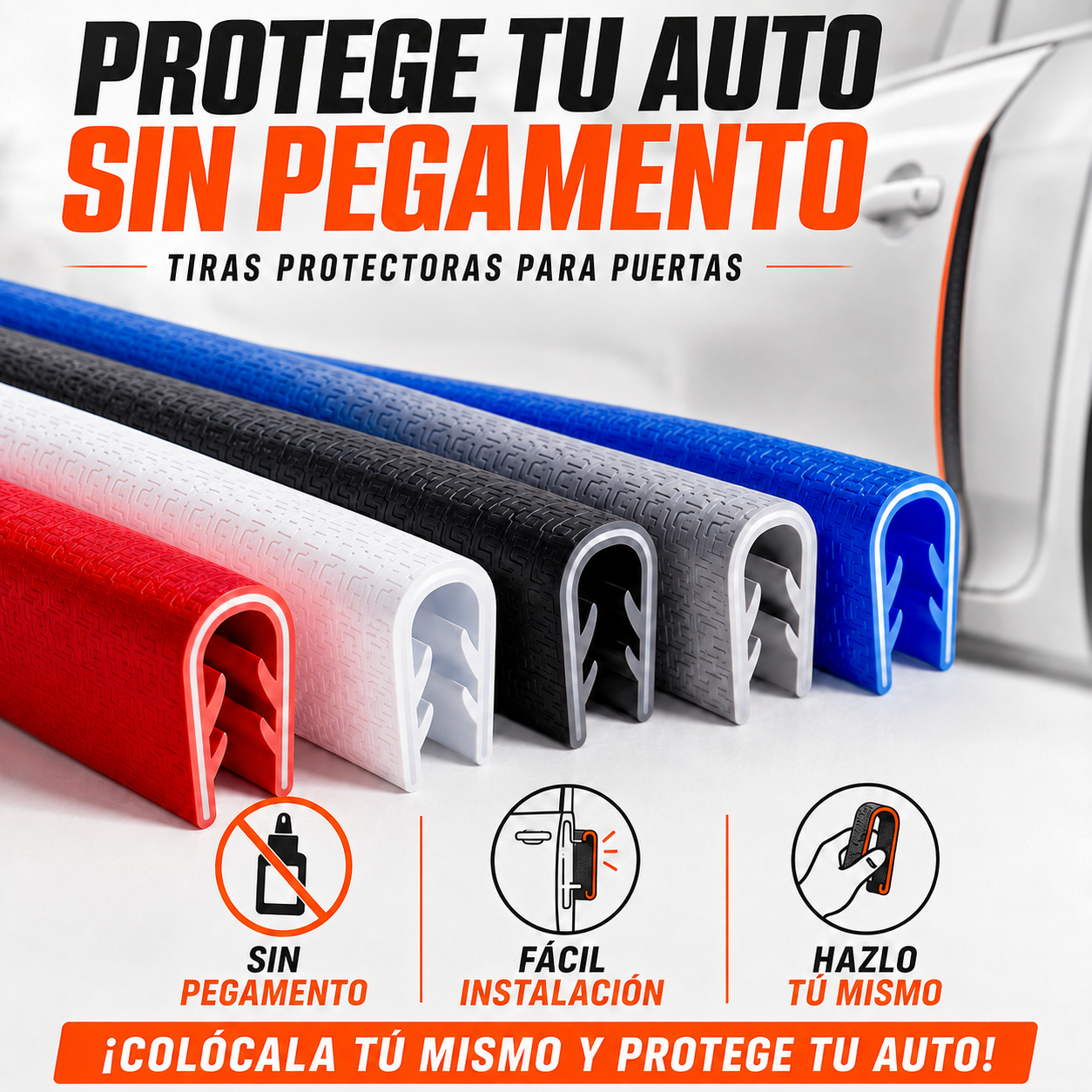 Tira de Sellado Moldura de Caucho para Auto - FlexiGuard