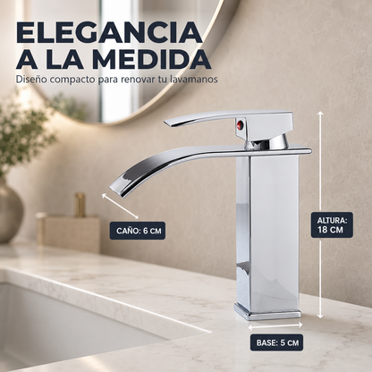 Llave Monocomando para Lavamanos - Cascada Deluxe