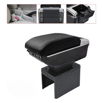 Apoya Brazos Universal para Auto con 7 Puertos Usb y Portavaso - RoadLink Station