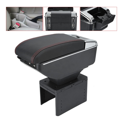 Apoya Brazos Universal para Auto con 7 Puertos Usb y Portavaso - RoadLink Station